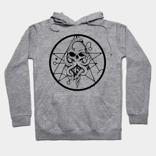 Tentacle Skull Hoodie by OctobersArt